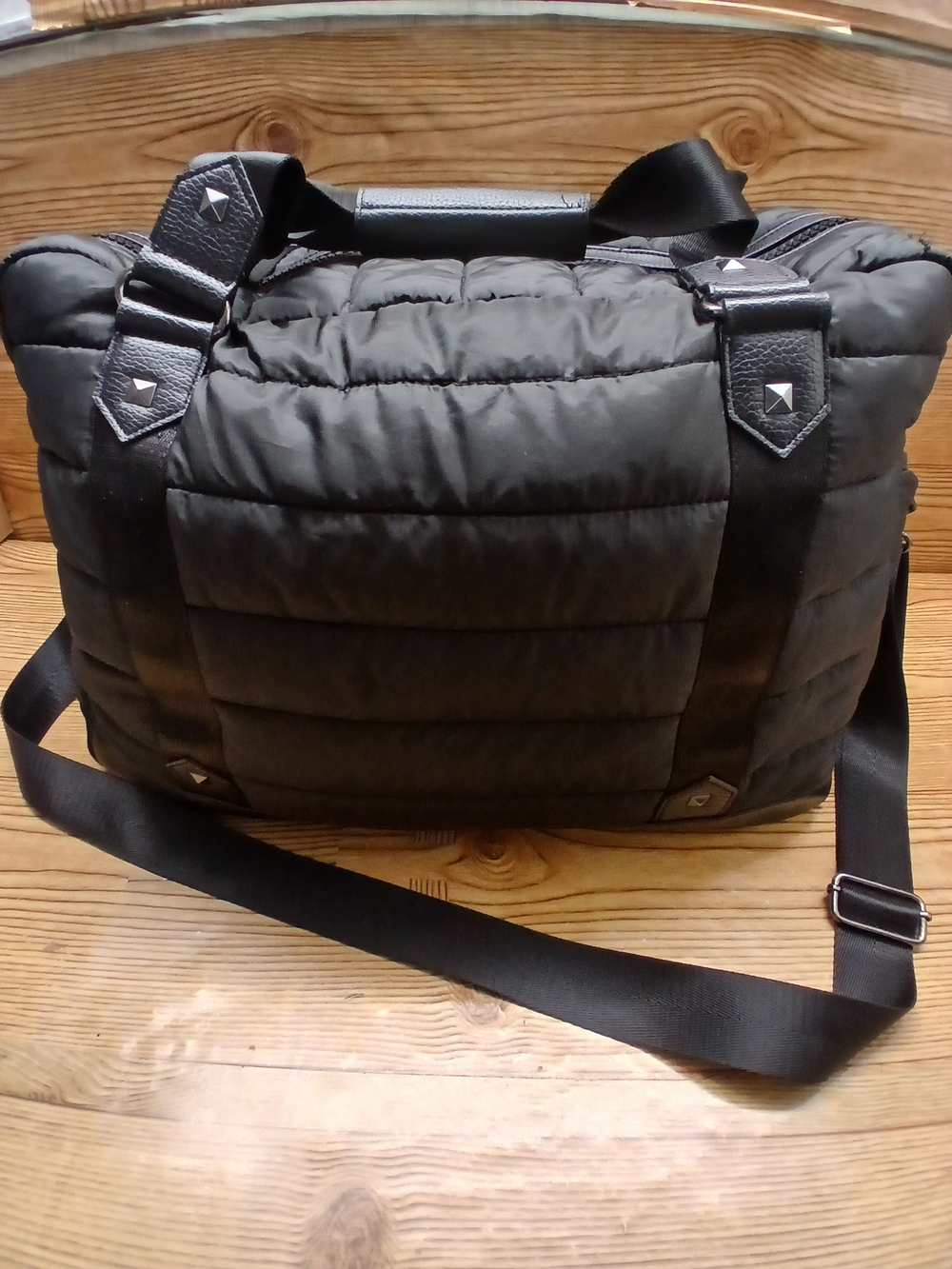 Cynthia Rowley Black Women's Leather Travel Large  Bag